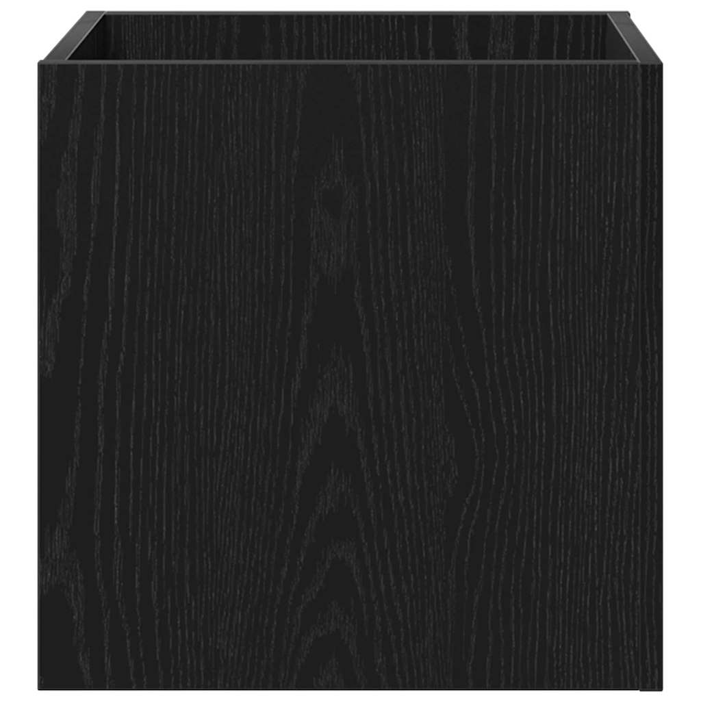 Flurmöbel-Set 5 pcs Schwarze Eiche, Silber 80 x 30,5 x 40 cm