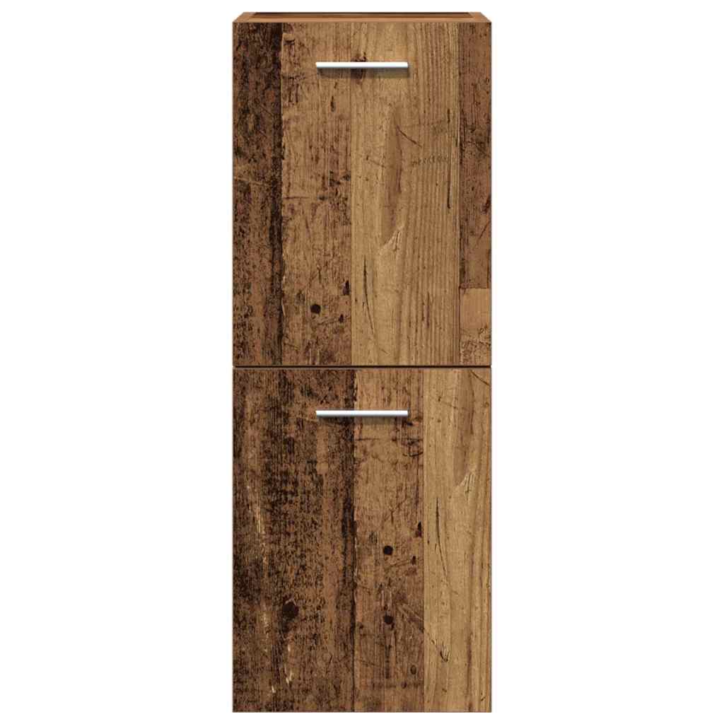 Badezimmermöbel Set mit Tür 3 pcs Altholz 60 x 38.5 x 46 cm