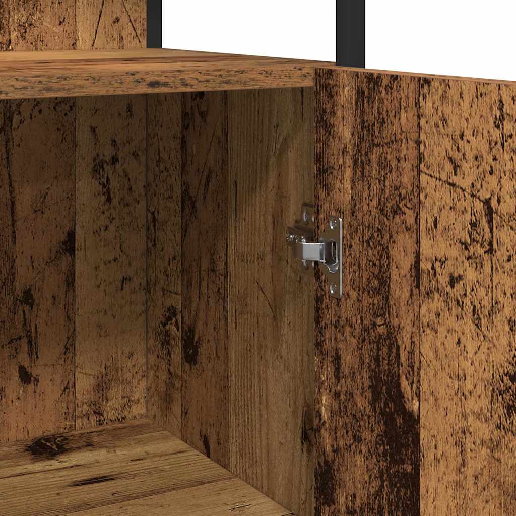 Badezimmermöbel Set mit Speicher 3 pcs Braun 33 x 33 x 120.5 cm
