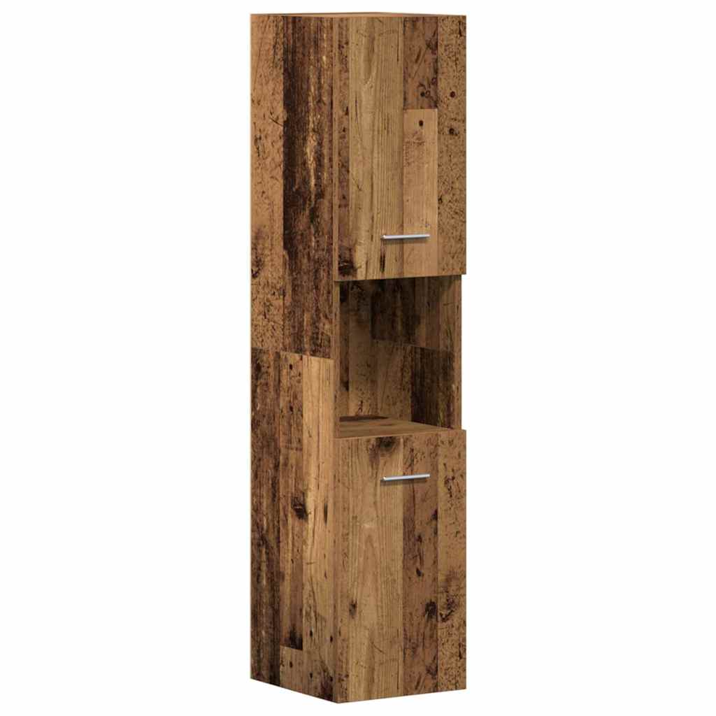 Badezimmermöbel Set Wandmontiert 4 pcs Altholz 30 x 30 x 130 cm