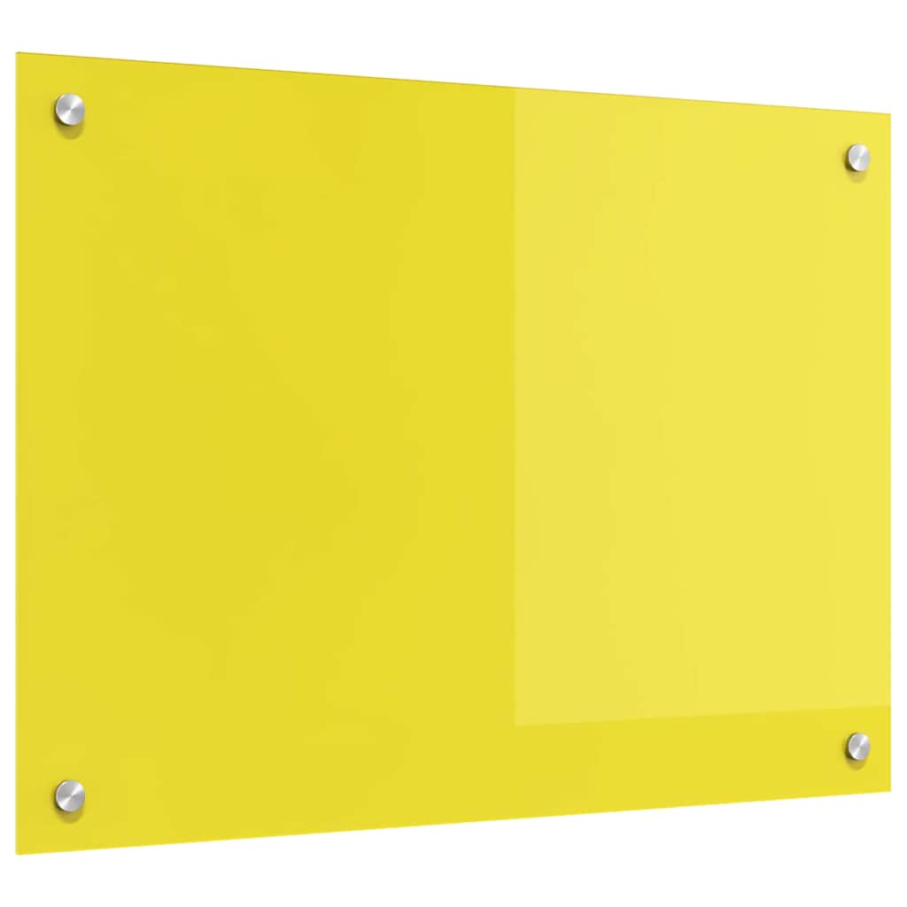 Küchenrückwand Gelb 70 x 50 x 0.6 cm Einscheibensicherheitsglas