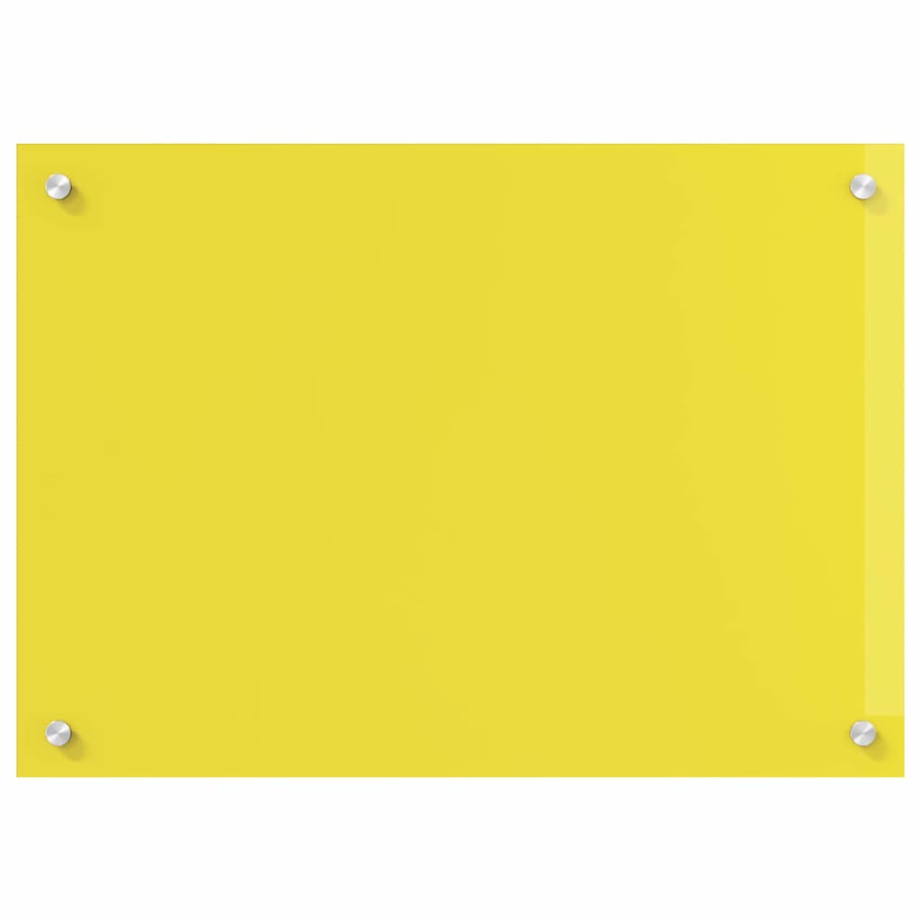 Küchenrückwand Gelb 70 x 50 x 0.6 cm Einscheibensicherheitsglas