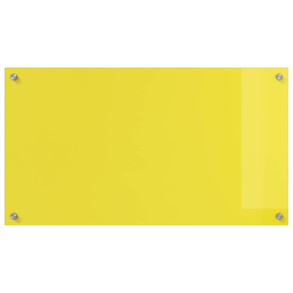 Küchenrückwand Gelb 90 x 50 x 0.6 cm Einscheibensicherheitsglas