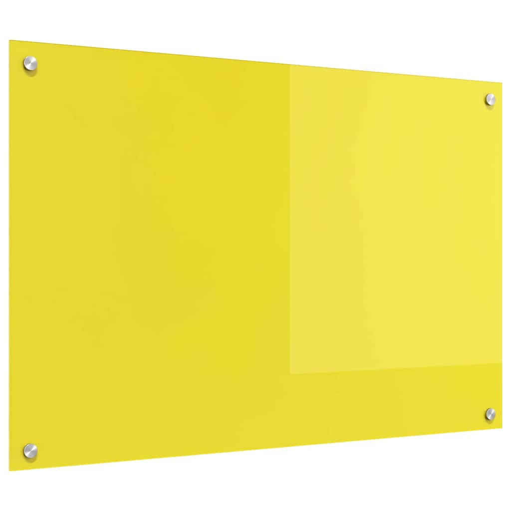 Küchenrückwand Gelb 90 x 60 x 0.6 cm Einscheibensicherheitsglas
