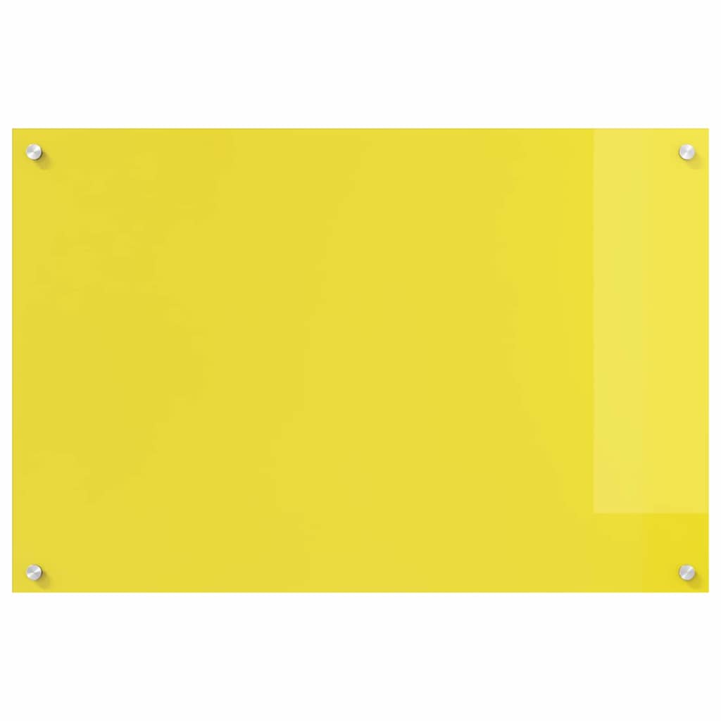 Küchenrückwand Gelb 90 x 60 x 0.6 cm Einscheibensicherheitsglas
