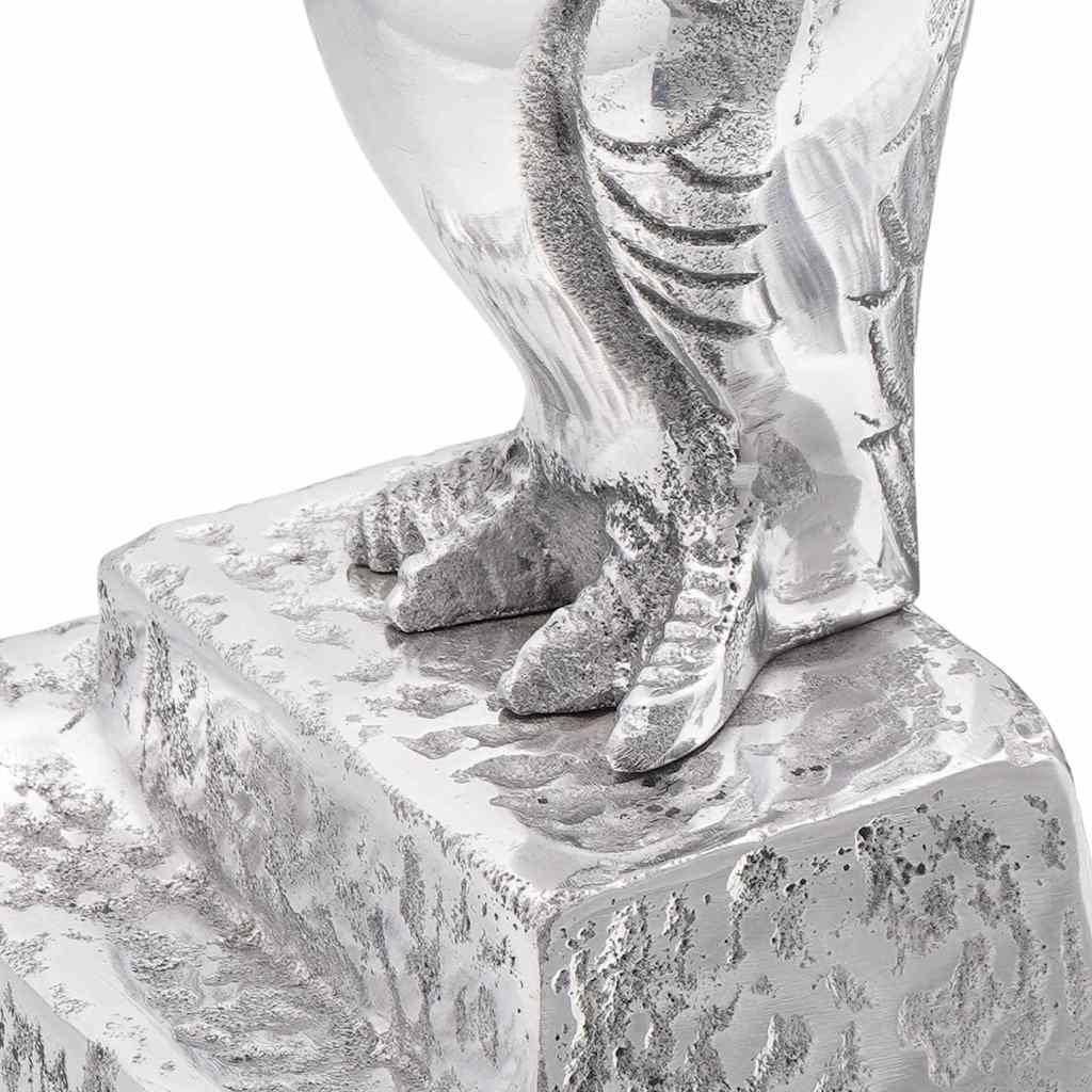 Buchstützen 2 pcs Silber 12 x 9 x 19 cm Aluminium