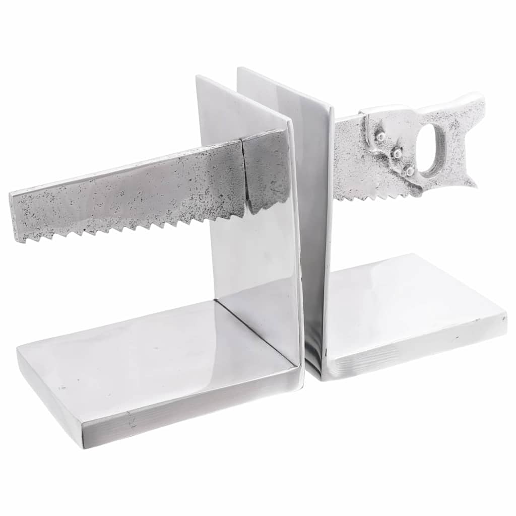 Buchstützen 2 pcs Silber 11 x 14 x 17.5 cm Aluminium