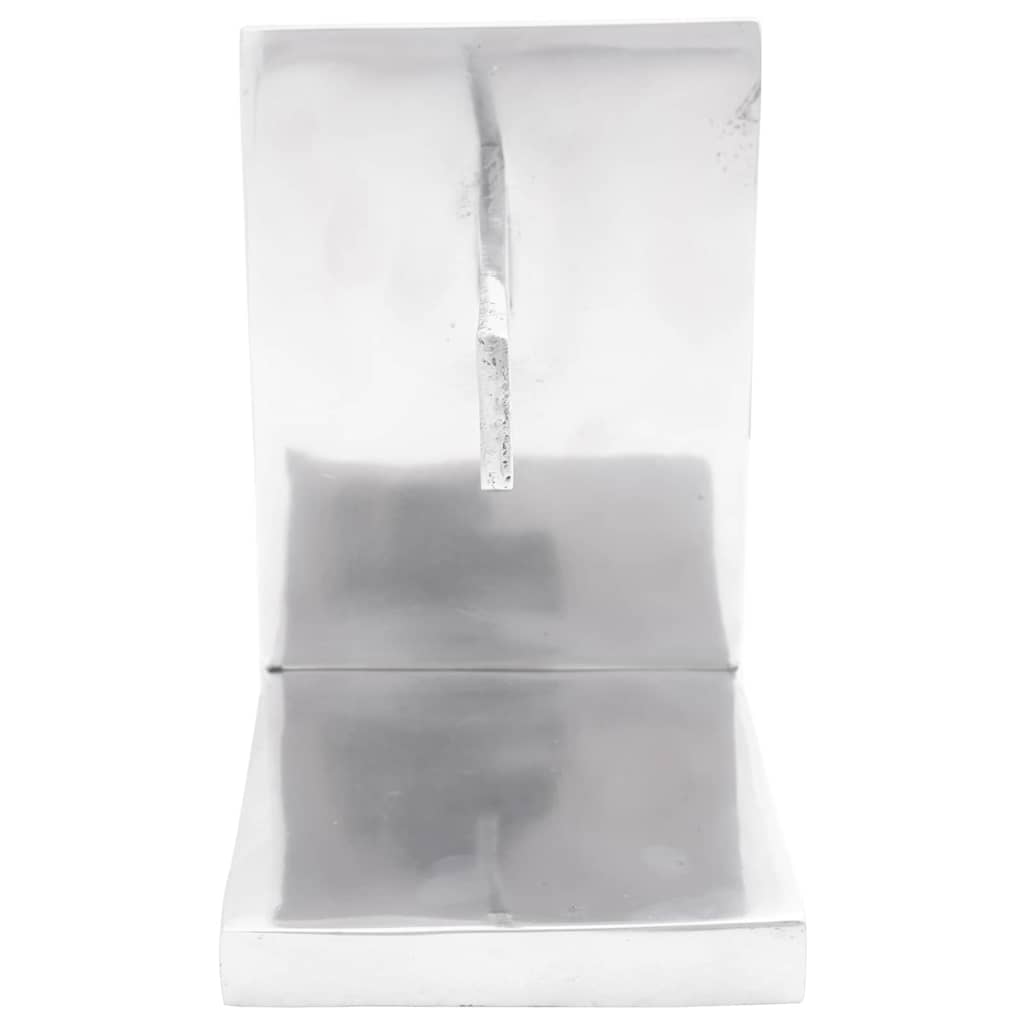 Buchstützen 2 pcs Silber 11 x 14 x 17.5 cm Aluminium