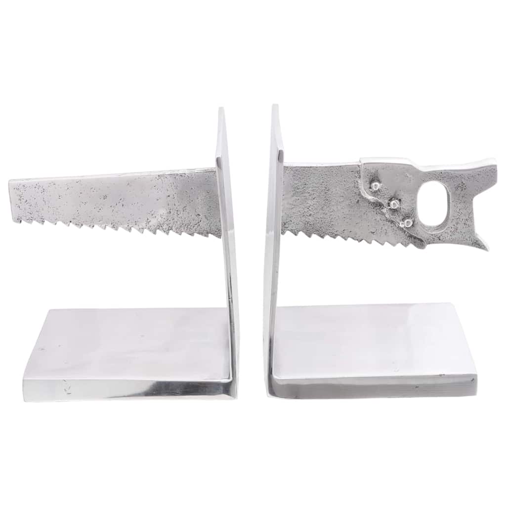 Buchstützen 2 pcs Silber 11 x 14 x 17.5 cm Aluminium