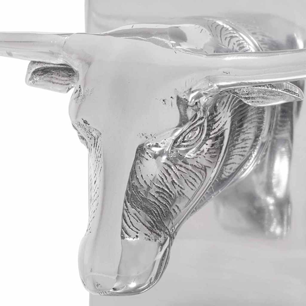 Buchstützen 2 pcs Silber 21.5 x 15.5 x 20 cm Aluminium