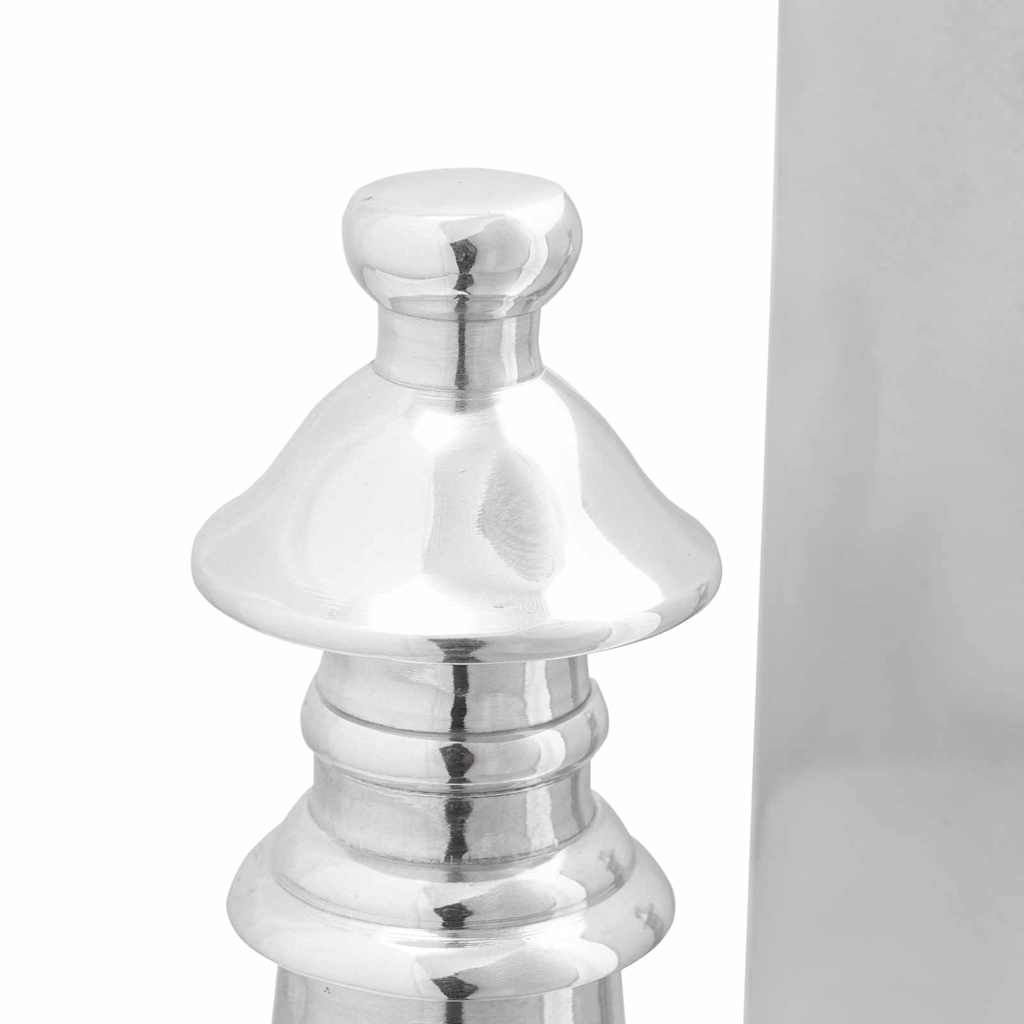Buchstützen 2 pcs Silber 11 x 12 x 19.5 cm Aluminium