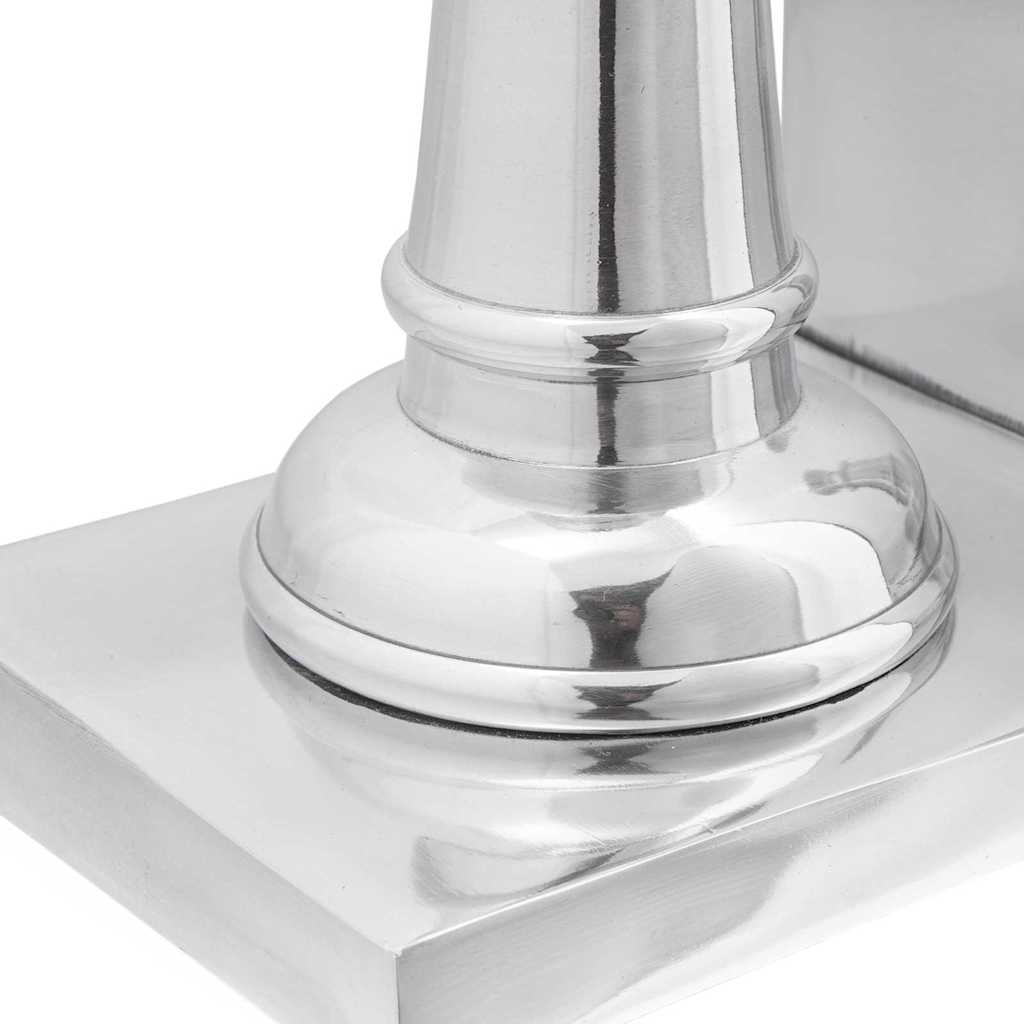 Buchstützen 2 pcs Silber 11 x 12 x 19.5 cm Aluminium