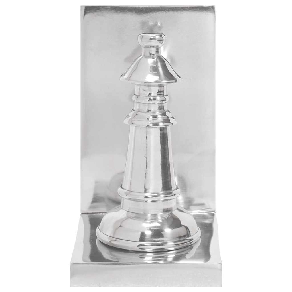 Buchstützen 2 pcs Silber 11 x 12 x 19.5 cm Aluminium