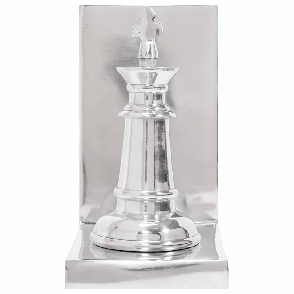 Buchstützen 2 pcs Silber 11 x 12 x 19.5 cm Aluminium