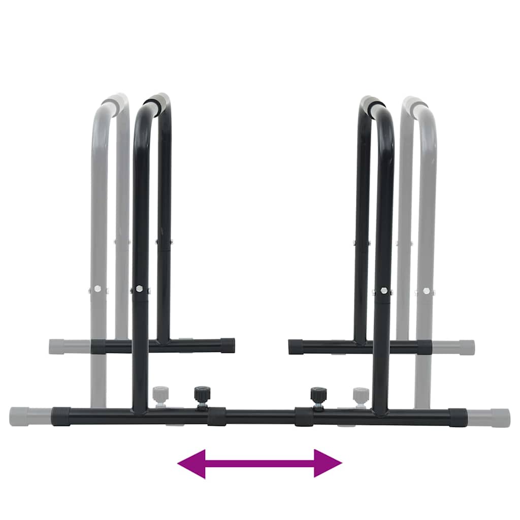 Dip-Stange Schwarz 116 x 66 x 74.5 cm Pulverbeschichteter Stahl