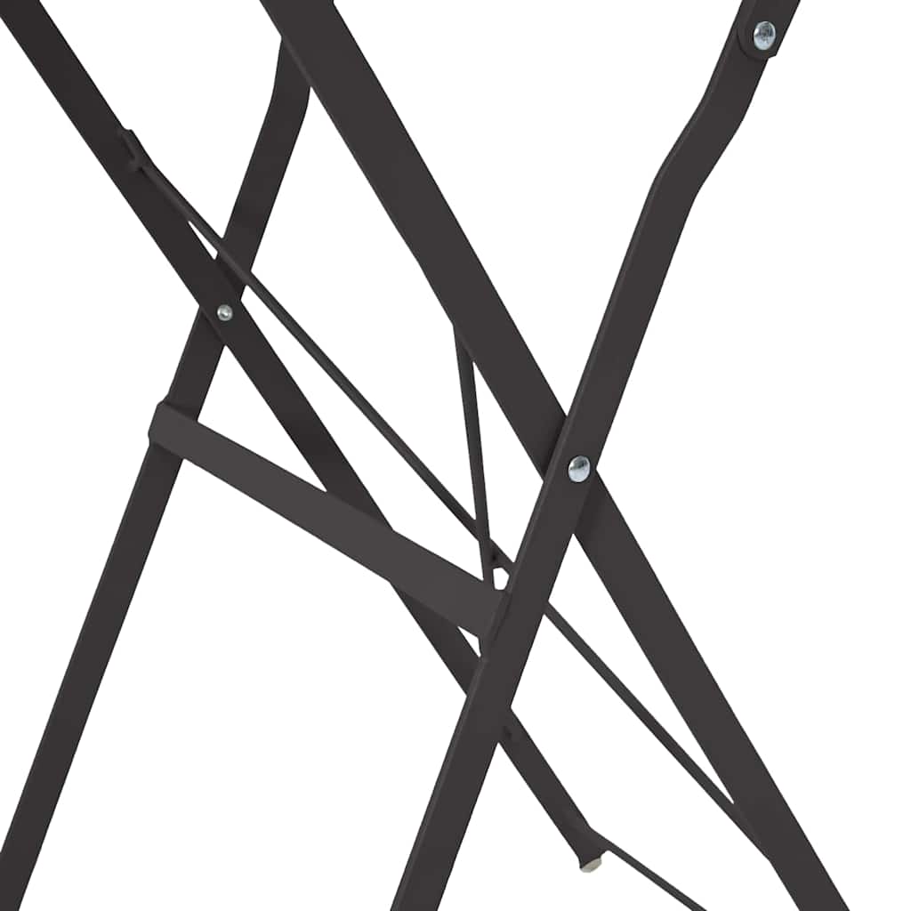 Bistrotisch Anthrazit Ø50x71 cm Pulverbeschichteter Stahl