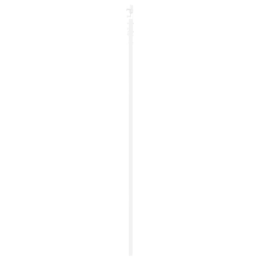 Schiebetür Weiß 78 x 232 cm Massives Kiefernholz und Stahl