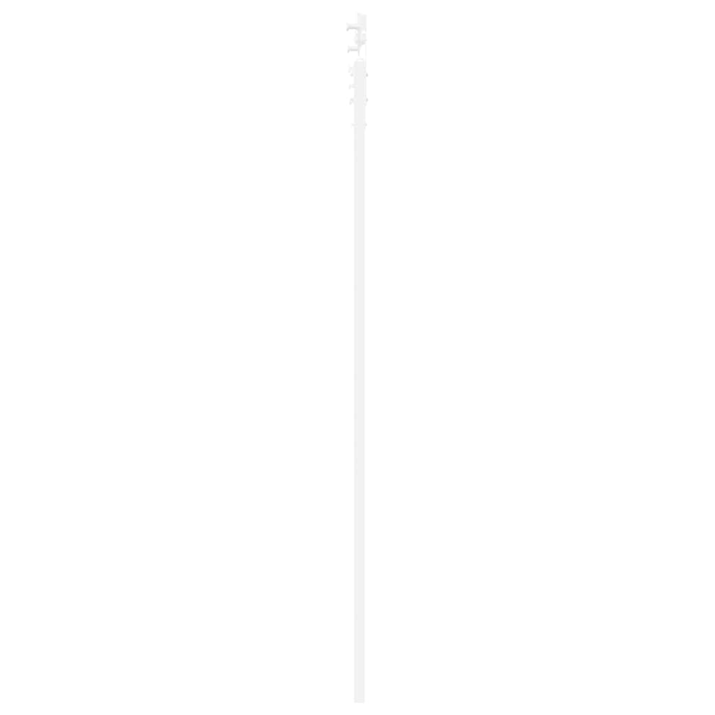 Schiebetür Weiß 83 x 211 cm Massives Kiefernholz und Stahl