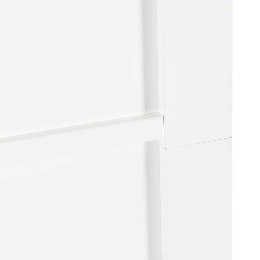 Schiebetür-Set Manuell Weiß und Schwarz 83 x 211 cm