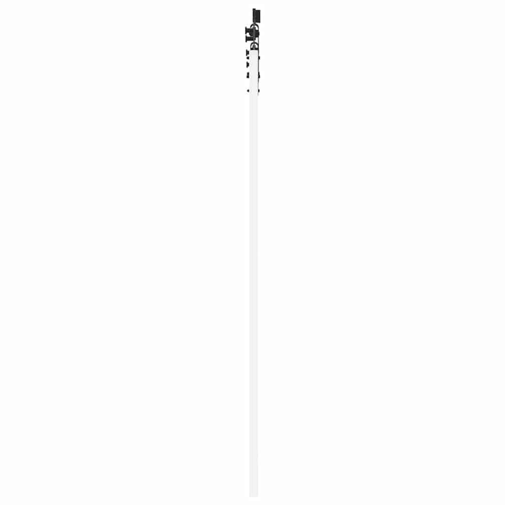 Schiebetür-Set Manuell Weiß und Schwarz 86 x 198.5 cm