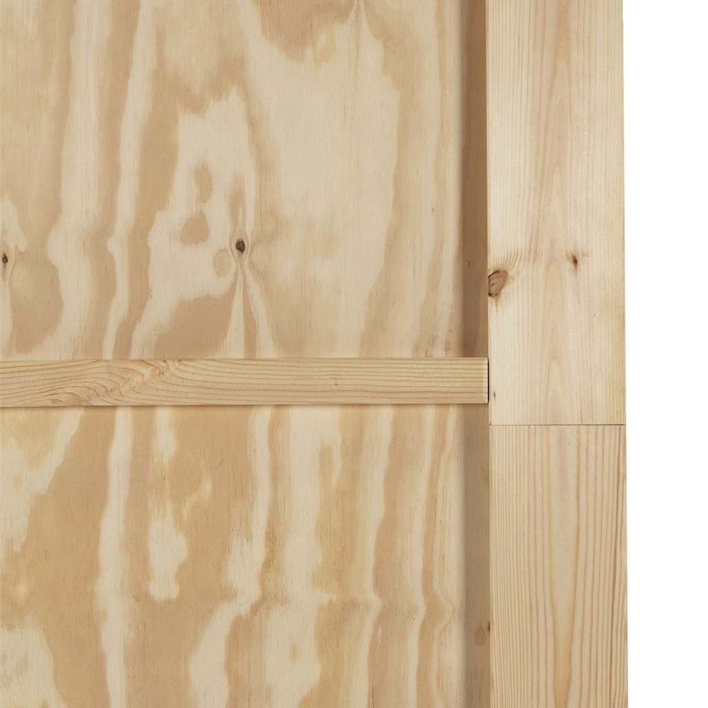 Schiebetür Manuell Natur und Weiß 93 x 232 cm