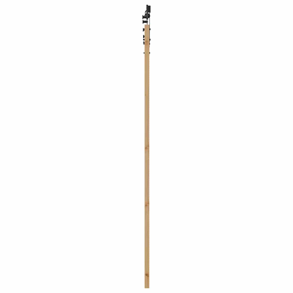 Schiebetür Manuell Braun 73,5 x 211 cm Massivholz Kiefer