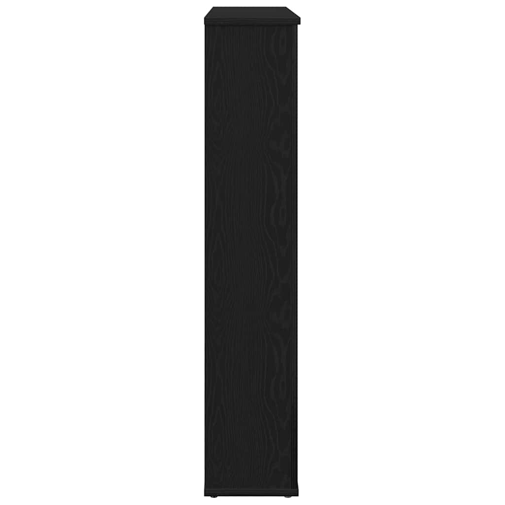 Fireplace surround black oak look 100x20x100 cm wood material