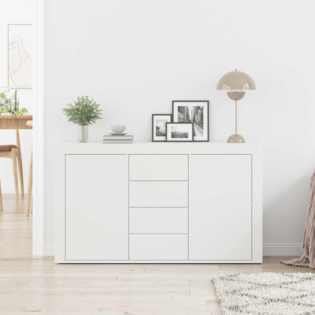 Sideboard mit Schubladen Weiß 120 x 36 x 69 cm Holzwerkstoff
