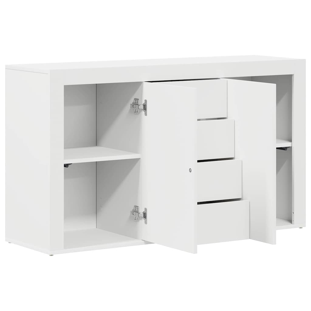 Sideboard mit Schubladen Weiß 120 x 36 x 69 cm Holzwerkstoff