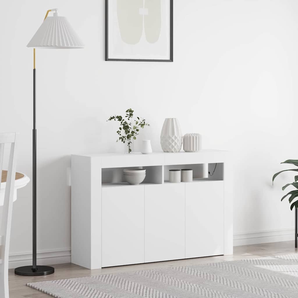 Sideboard Weiß 116 x 30 x 75 cm Holzwerkstoff