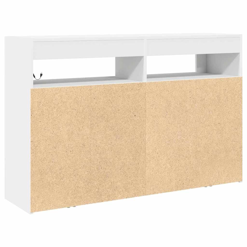 Sideboard Weiß 116 x 30 x 75 cm Holzwerkstoff