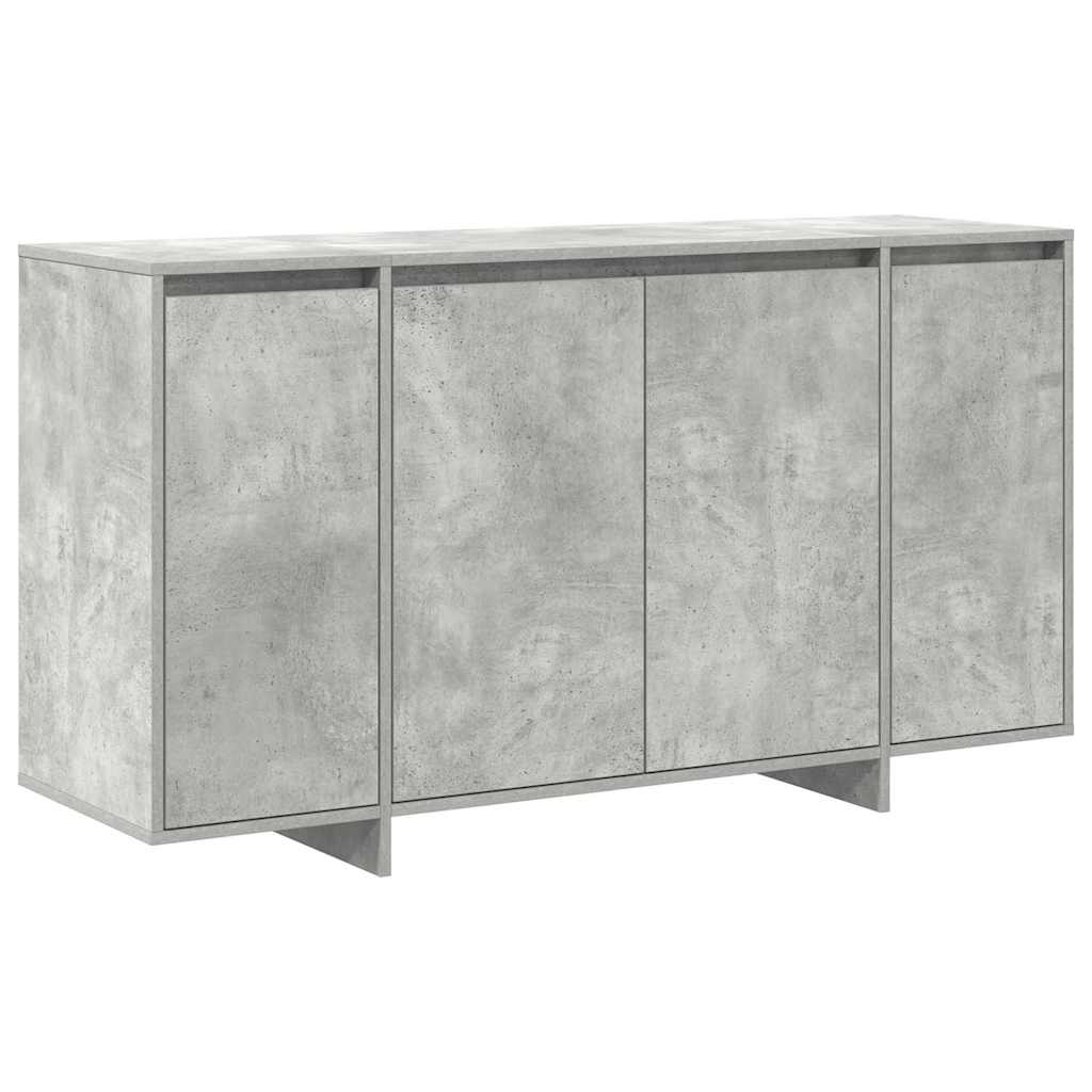 Sideboard Betongrau 135 x 41 x 69 cm Holzwerkstoff