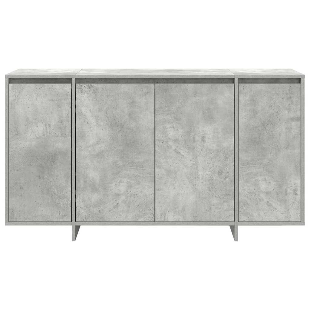 Sideboard Betongrau 135 x 41 x 69 cm Holzwerkstoff