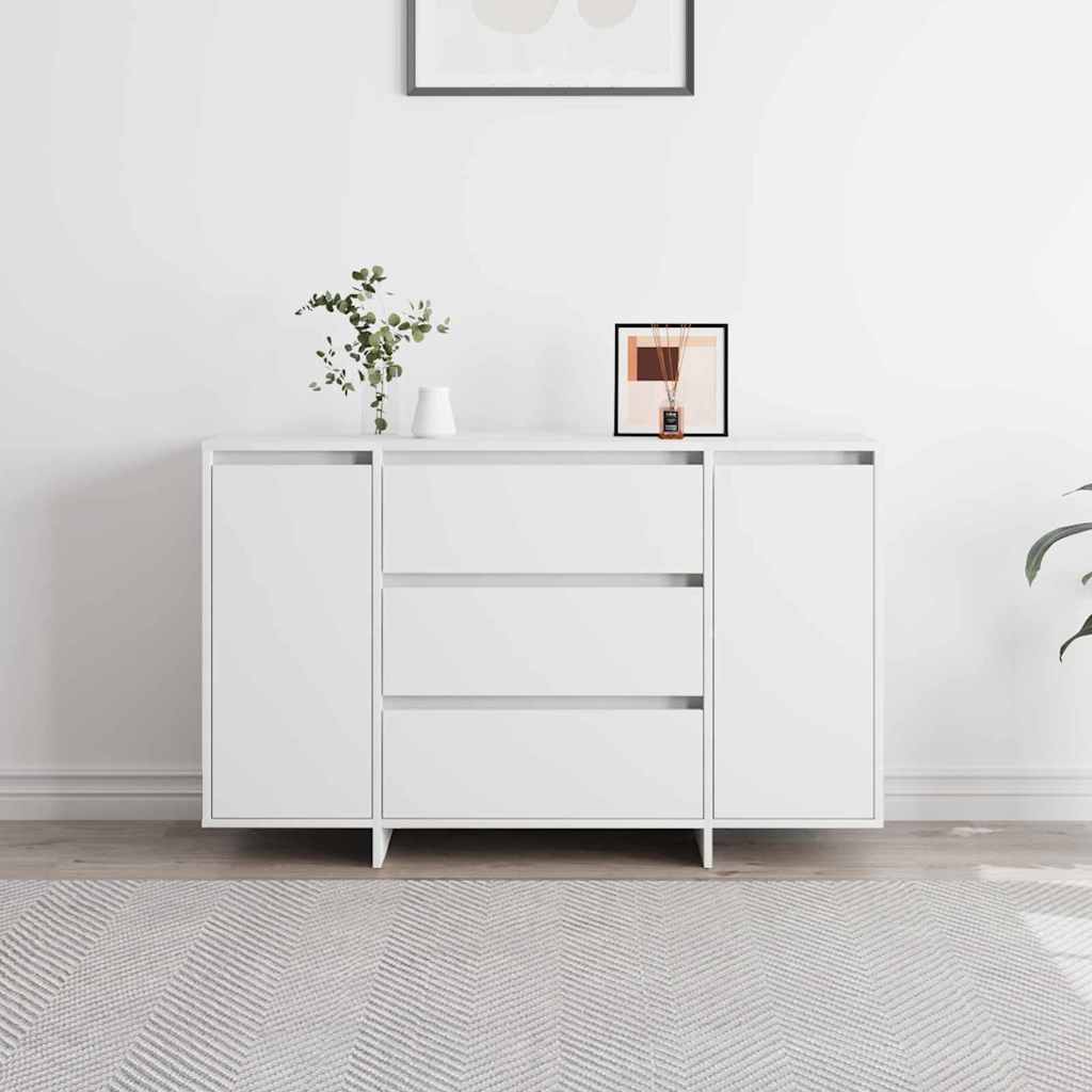 Sideboard mit Schubladen Weiß 120 x 41 x 75 cm Holzwerkstoff
