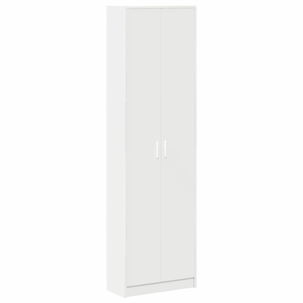Kleiderschrank mit Regal Weiß 55 x 25 x 189 cm Holzwerkstoff
