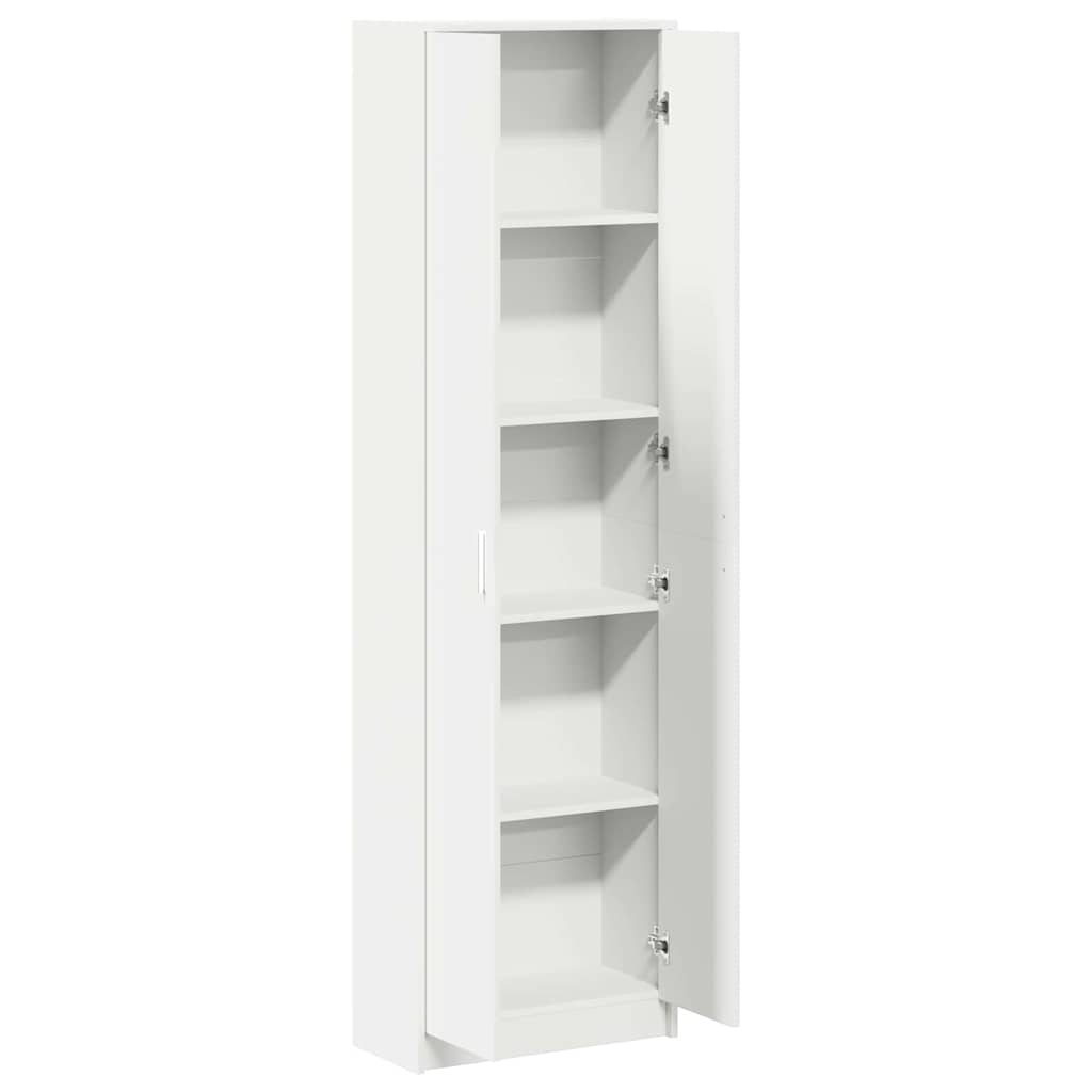 Kleiderschrank mit Regal Weiß 55 x 25 x 189 cm Holzwerkstoff