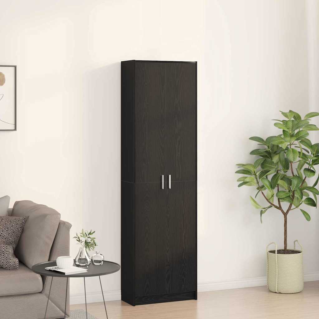 Kleiderschrank Schwarze Eiche 55 x 25 x 189 cm Holzwerkstoff