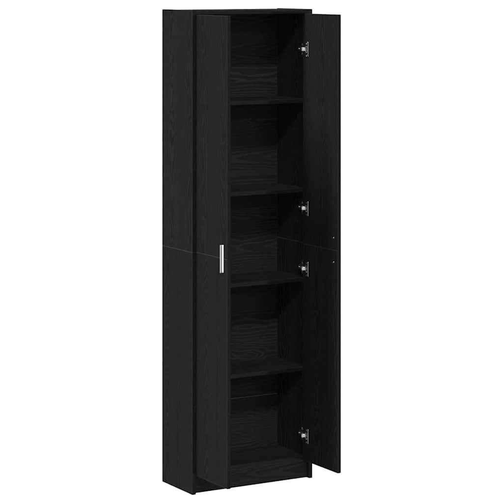 Kleiderschrank Schwarze Eiche 55 x 25 x 189 cm Holzwerkstoff