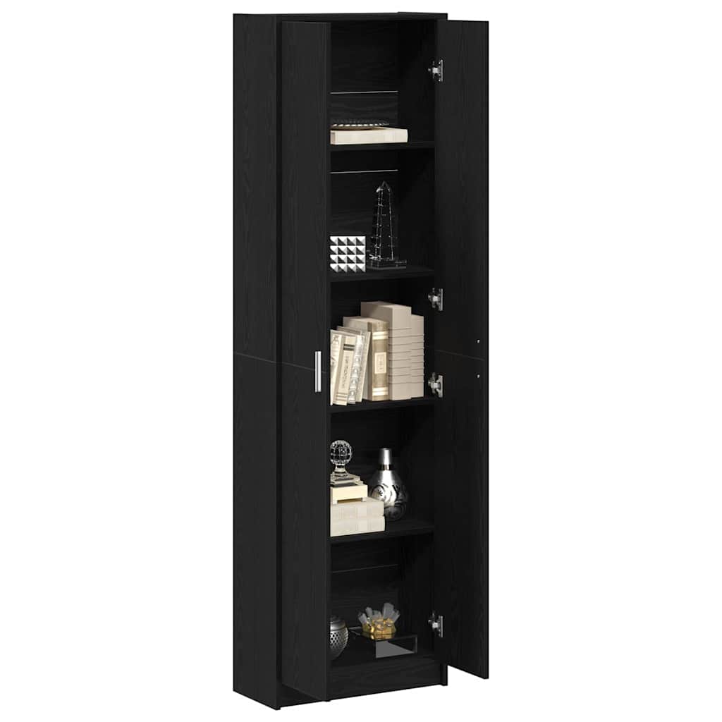 Kleiderschrank Schwarze Eiche 55 x 25 x 189 cm Holzwerkstoff
