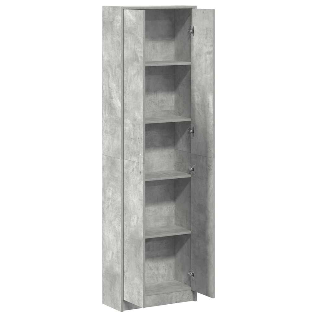 Kleiderschrank mit Tür Betongrau 55 x 25 x 189 cm Holzwerkstoff