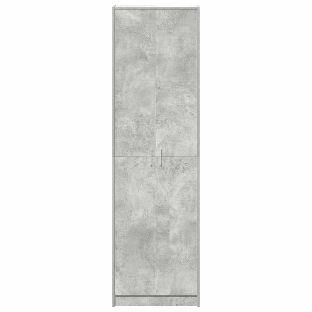 Kleiderschrank mit Tür Betongrau 55 x 25 x 189 cm Holzwerkstoff