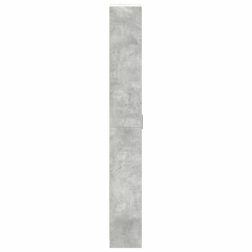 Kleiderschrank mit Tür Betongrau 55 x 25 x 189 cm Holzwerkstoff