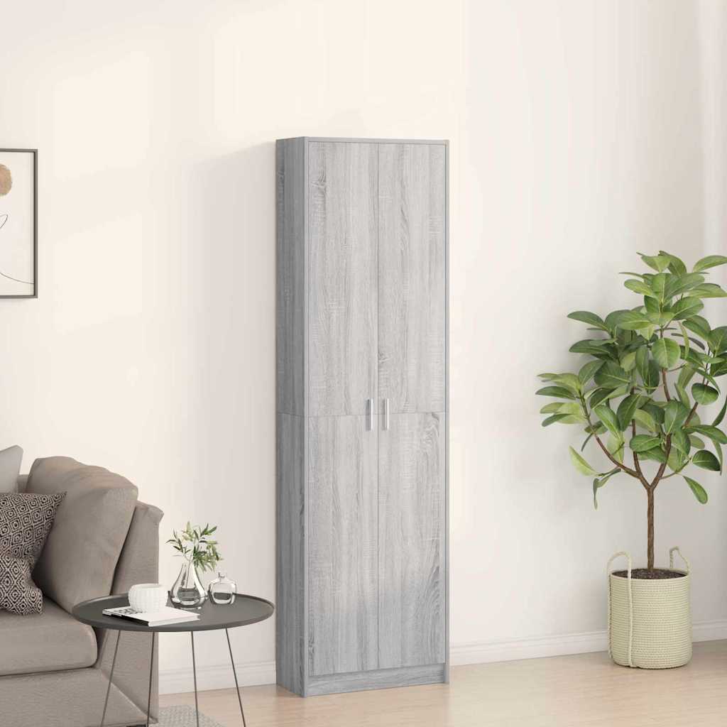 Kleiderschrank Grau Sonoma 55 x 25 x 189 cm Holzwerkstoff