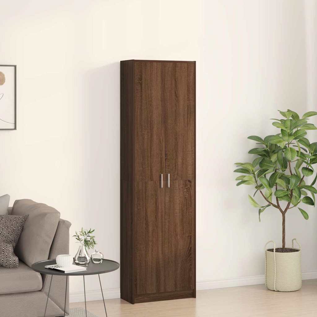 Kleiderschrank Braune Eiche 55 x 25 x 189 cm Holzwerkstoff