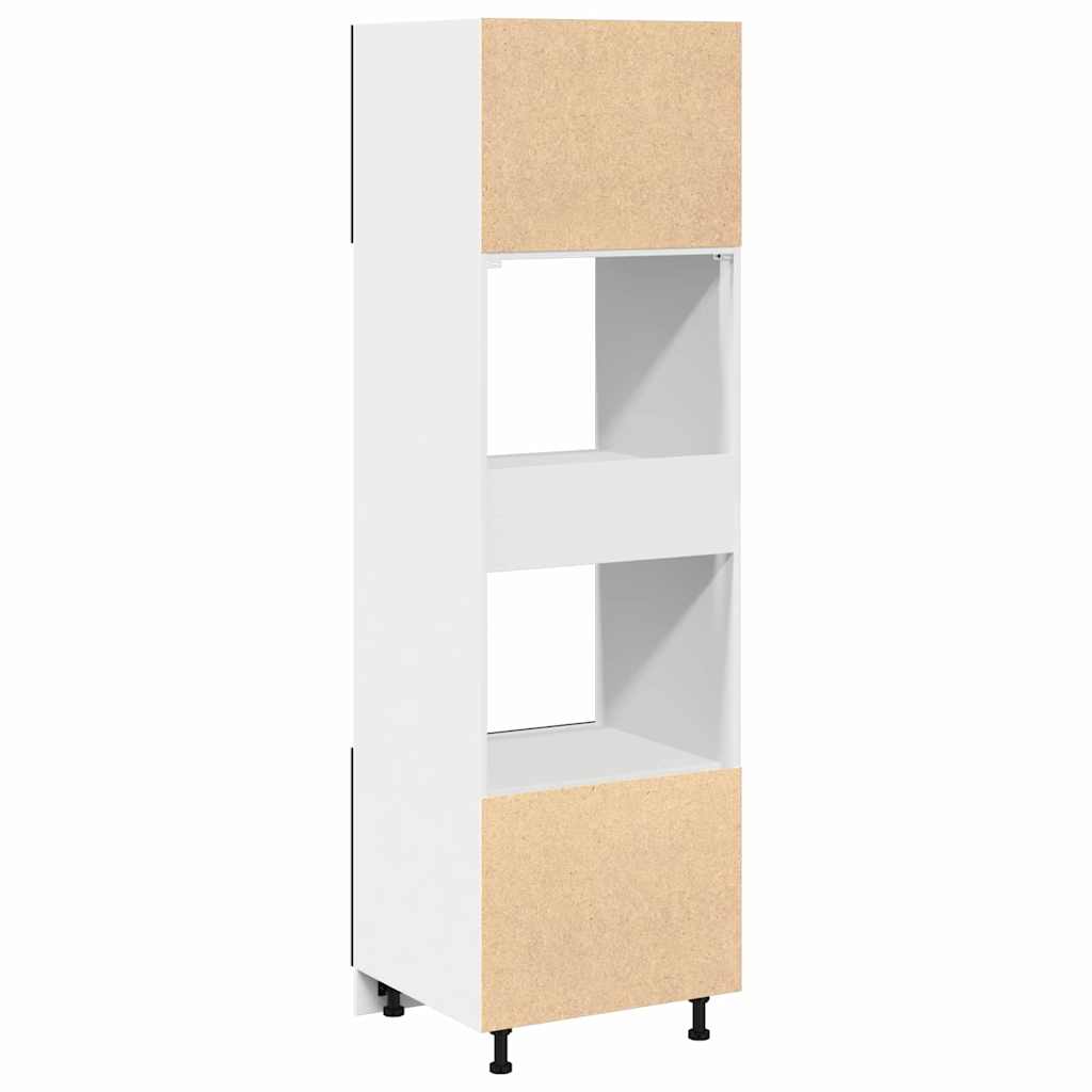 Kitchen cabinet black oak glued wood 60 x 57 x 207 cm
