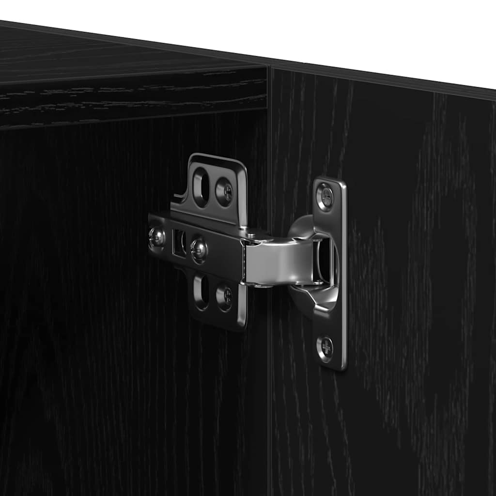 Badezimmermöbel Set 3 pcs Schwarze Eiche 90 x 38.5 x 46 cm