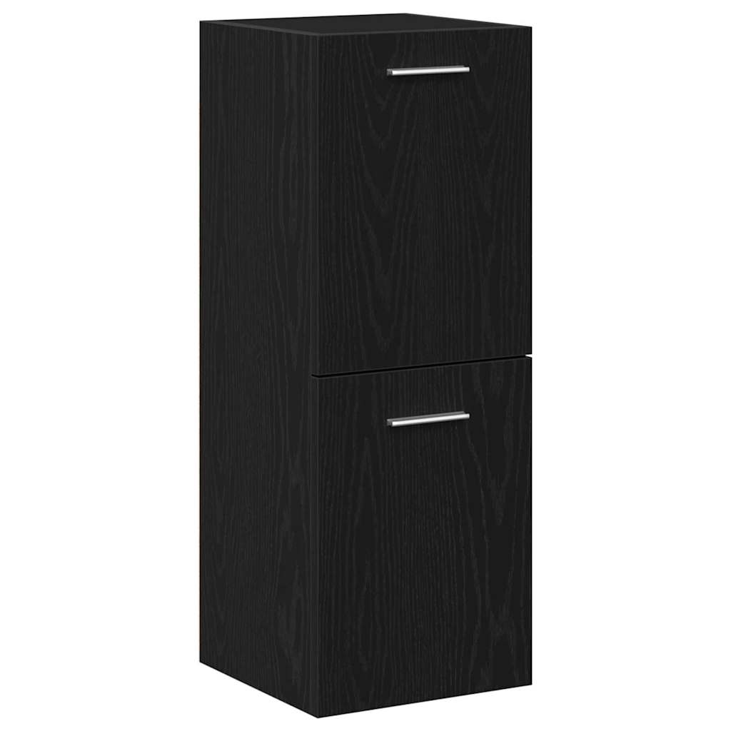 Badezimmermöbel Set 3 pcs Schwarze Eiche 90 x 38.5 x 46 cm