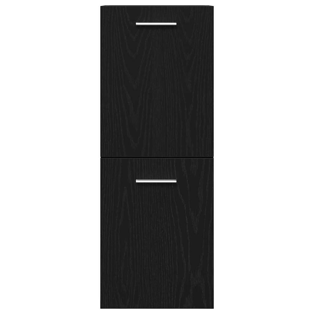 Badezimmermöbel Set 3 pcs Schwarze Eiche 90 x 38.5 x 46 cm