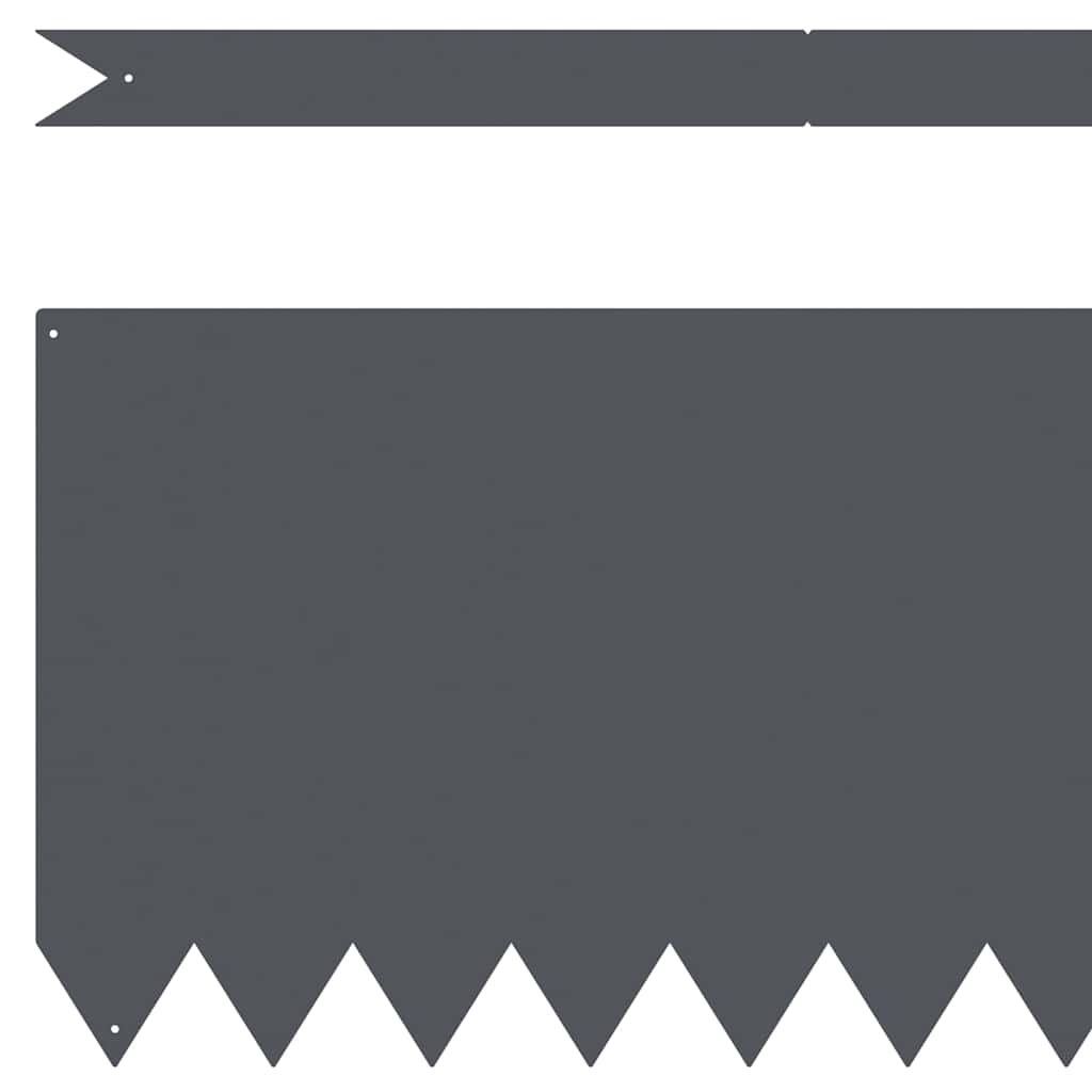 Rasenkanten 20 pcs Anthrazit 100 x 0,5 x 30 cm Stahl