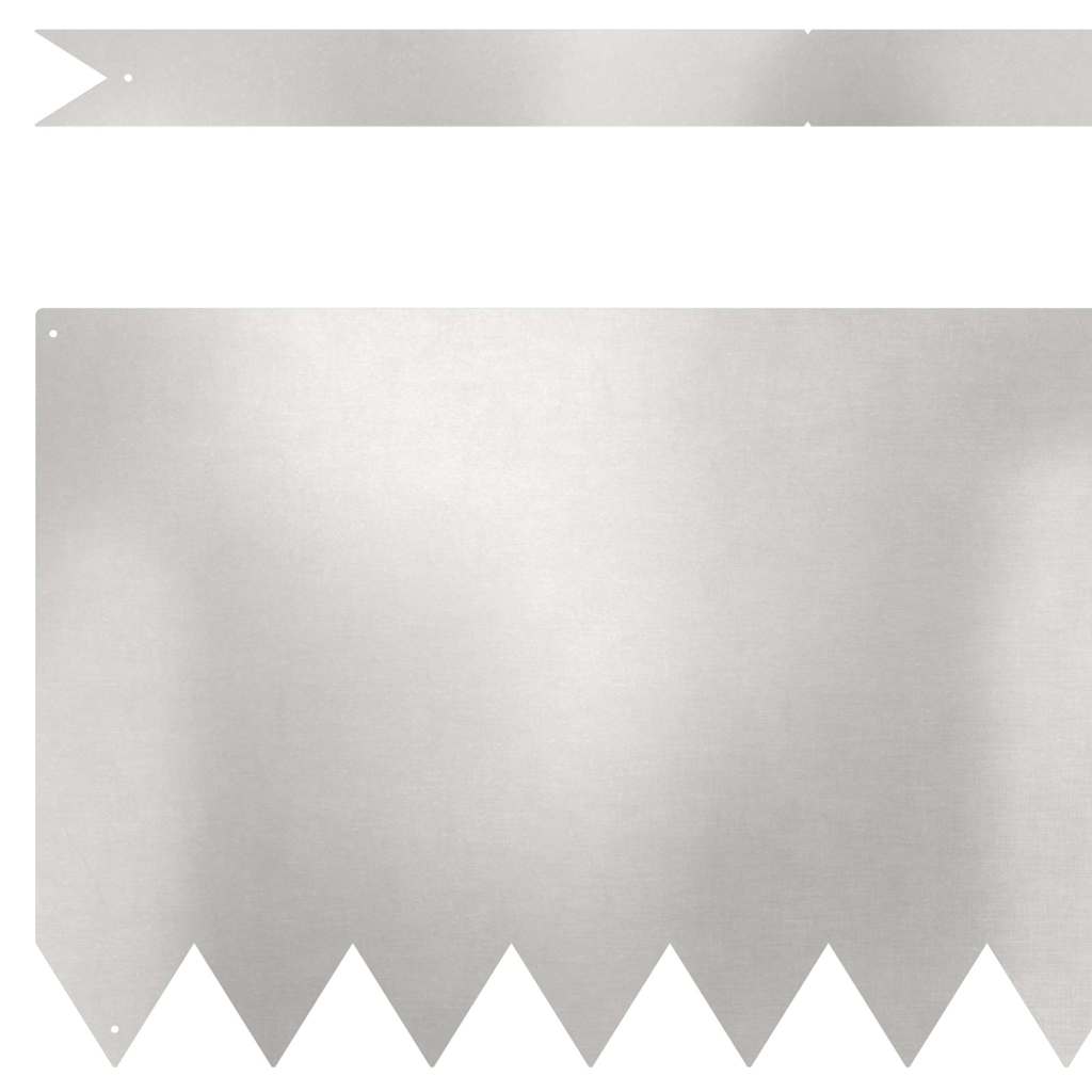 Rasenkanten 10 pcs Silber 100 x 0,5 x 30 cm Edelstahl